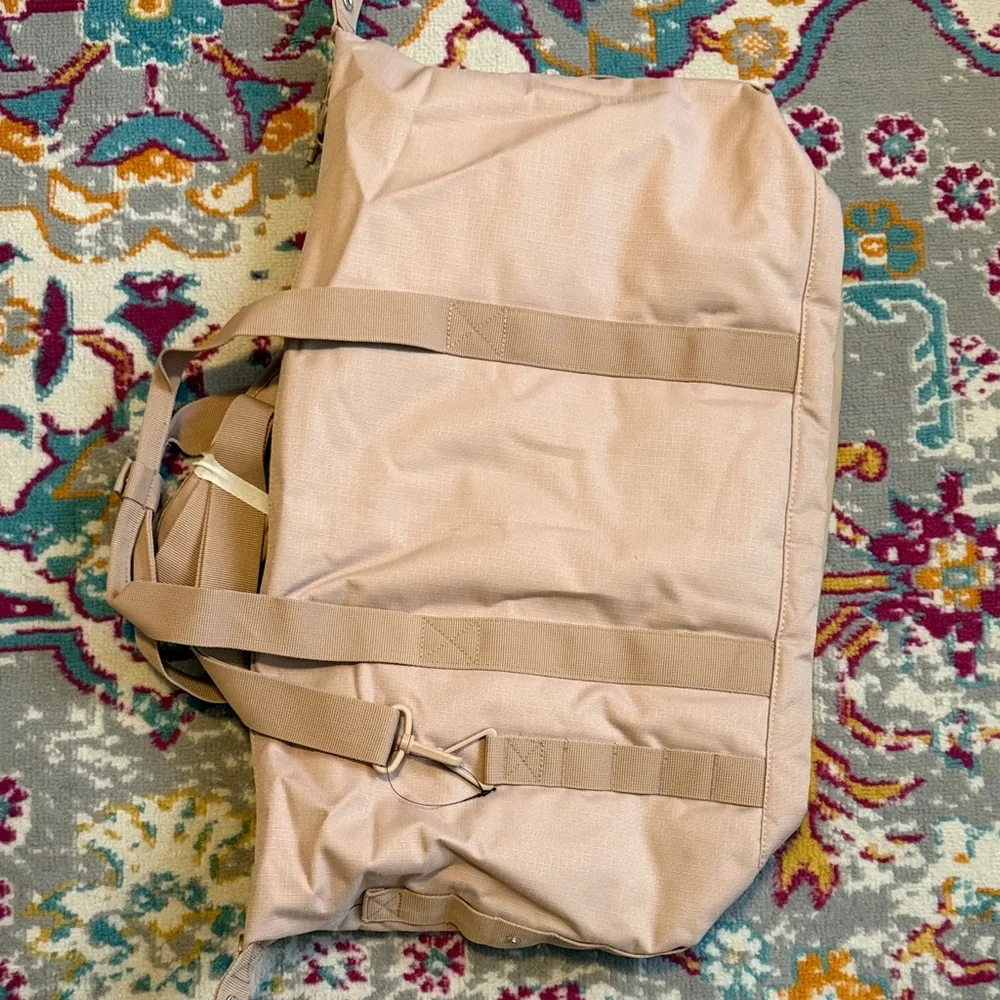 JORDAN Cordura Logo Beige Duffel Bag